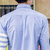 男士长袖衬衫夏季薄款青少年学生韩版帅气上衣服个性寸衫青年衬衣(浅蓝色 M)第5张高清大图