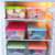 冰箱收纳盒保鲜盒套装塑料密封盒可饺子冷冻盒食品水果饭盒(色彩随心配（颜色随机） 4个装)第3张高清大图