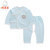 棉果果新生婴儿家居服两件套纯棉和尚服裤子套装(白色 59)第3张高清大图