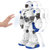 智能遥控机器人玩具充电机械战警可对战唱歌跳舞编程电动智能早教玩具女孩男孩儿童节日礼物（新美）(蓝色机械战警双电池)第4张高清大图