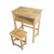 永岩钢木  实木学生课桌椅凳 YY-0053(原木色 默认)第3张高清大图