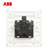 ABB开关插座面板永致系列白色86型大间距16A三孔空调插座AH206第4张高清大图