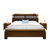 进畅家具 实木床中式1.8米双人床主卧婚床现代简约经济型1.5米箱框储物大床(1.8*2米 床+床头柜*2)第5张高清大图