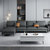 新飓简约现代小户型布艺沙发公寓客厅科技布沙发时尚L型转角黑色极简sofa家用软沙发组合(三人位 海绵版)第3张高清大图
