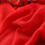 领米时尚 2017夏季女装新款时尚大码显瘦短袖印花雪纺连衣裙C7585(红色 L)第5张高清大图