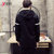幸福时光 2016秋季修身韩版男装字母外套立领休闲潮男士夹克85260(黑色)第3张高清大图