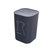 翻转式方形桶盖 家用带盖纸蒌厨房客厅卫生间垃圾桶(草木灰 仰望鸟图案)第3张高清大图