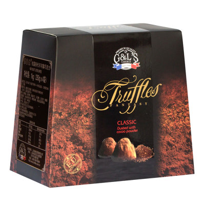 德菲丝(Truffettes)松露形巧克力浓情古典型1000g 法国进口
