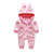 【99元3件】男女宝宝卫衣棉哈衣新生儿兔子造型爬服 Q628(90 粉色)第2张高清大图