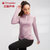 TP秋冬女士运动长袖 健身跑步瑜伽服高弹紧身衣速干立领卫衣 TP8025(粉色)第3张高清大图