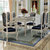 卡富丹 美式餐桌白色实木餐桌椅欧式长方形餐桌(象牙白色 1.5米餐桌+8椅)第2张高清大图