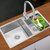 法恩莎卫浴（FAENZA）厨房手工槽水槽单槽304不锈钢洗菜盆洗碗池洗菜池套装  FGP102SD(FGP101SD)第5张高清大图