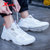 特步男鞋跑步鞋冬季透气网鞋2021新款网面休闲鞋青少年男士运动鞋男(米卡基 44)第3张高清大图