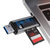 倍思（Baseus）手机电脑通用读卡器 Type-C USB双口扁豆舱读卡器   USB3.0高速传输(银色)第2张高清大图