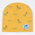 milky friends春秋宝宝帽子婴儿胎帽新生儿套头帽三角巾 四季款(姜黄色（香蕉单帽） 均码（38-48CM）)第2张高清大图