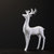 一鹿携手摆件 陶瓷福鹿创意北欧客厅玄关酒柜茶柜简约现代家居装饰品鹿摆件(福鹿-大18x8x28cm)第3张高清大图