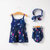 棉果果儿童夏装套装连衣裙纯棉吊带裙(100 白)第3张高清大图