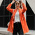莉妮吉尔2016秋装新款薄款长袖休闲外套中长款修身单排扣风衣女(粉红色 XL)第4张高清大图