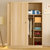 画尚halsanr简约现代衣柜实木质2门整体经济型推拉移门板式卧室柜子定制(A款暖白色)第4张高清大图
