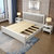 吉木多 实木床1.8米双人床现代简约欧美式床主卧1.5m单人高箱储物软包床(1.8*2米象牙白 床+床垫)第3张高清大图