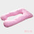 辣妈致 孕妇枕U型多功能护腰枕 侧睡哺乳枕(粉红色)第5张高清大图