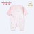 小米米春秋宝宝哈衣 棉质长袖和式连体衣 0-6月婴儿衣服爬服(红匹印 52cm（0-3月）)第2张高清大图