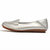 AICCO  春季新款牛皮豆豆鞋子舒适透气女鞋平底鞋夏季单鞋鞋子139-1(银色 38)第2张高清大图