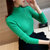 Mistletoe新款女式高领 毛衣修身保暖显瘦加厚打底衫(黄色 均码)第5张高清大图