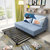 TIMI 现代沙发 沙发床 布艺沙发 可折叠沙发 多功能沙发 客厅沙发(浅蓝色 1.45米)第2张高清大图