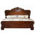 木巴C375/C377美式实木床 欧式复古雕花床1.8米双人床主卧婚床(红木色C377 默认)第5张高清大图