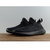 Adidas阿迪达斯椰子350V2爆米花三叶草跑鞋低帮男鞋休闲跑鞋新款轻便运动休闲跑步鞋(全黑镂空 42)第4张高清大图