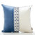 伊菲曼（E-FURMAN）办公居家抱枕沙发靠枕汽车靠枕欧式意大利绒抱枕含芯 蓝色(织带款)(蓝色织带款)第5张高清大图