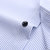 新款夏季男士短袖衬衫商务衬衣免烫寸衫抗皱工装绣logo(D2800-3)第5张高清大图