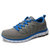 鸿星尔克男鞋夏季新款慢跑步鞋休闲网面运动旅游鞋男学生11114203337(中灰/彩蓝)第2张高清大图