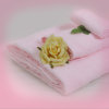 鑫浩4093-1提花素色套巾（粉色）（460g）