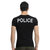 BLACK EAGLE 户外军品 短袖T恤 男款健身房汗衫 男士紧身修身纯棉(POLICE黑色 XXL)第4张高清大图