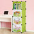 索尔诺卡通书柜儿童书架自由组合玩具收纳柜简易储物置物架柜子(A6103果绿色 单排书柜)第2张高清大图