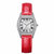 罗西尼女表镶钻石英表皮带腕表酒桶型时尚女士手表SR3398(红色)第4张高清大图