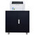 钢制打印机柜复印机放置架黑白落地文件柜活动柜办公室小矮柜带锁  0.7mm(450高打印机柜(白)第3张高清大图