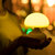 新款创意蘑菇硅胶小夜灯 智能USB充电硅胶氛围灯 可悬挂夜灯(粉色)第2张高清大图