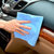 布雷什(BOLISH)超细高质纤维洗车毛巾吸水毛巾擦车毛巾(三件套浅蓝色35*75)第5张高清大图