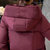 林羽森 棉衣女中长款 2016新款韩版宽松女士长款休闲外套冬装学生保暖上衣(豆绿 L)第4张高清大图