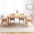 全实木独特餐桌椅组合橡木环保家具北欧现代简约一桌四椅饭桌(原木色-1.16米单独餐桌)第4张高清大图