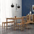 一米色彩 纯实木餐桌北欧橡胶木餐桌子环保现代简约客厅餐桌椅(原木色 一桌六椅)第3张高清大图