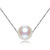 可拉尔（KELAER） 高亮贝壳珍珠项链耳环套组(白色 项链)第4张高清大图
