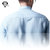 BERGES博格斯男装 2014夏季新款男棉麻短袖衬衫 韩版修身亚麻短袖衬衫(宝蓝色 L)第4张高清大图