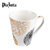 Plazotta 时尚随意马克杯 情侣水杯大陶瓷杯创意办公咖啡杯 01296 01297(白色)第3张高清大图