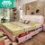 沙皮宝(SHAPBAO) 床现代简约1.8米卧室双人床1.5米小户型皮床婚床(（床+三抽）+天然5D乳胶床垫+2柜 1800*2000)第4张高清大图