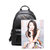 薇米儿新款韩版时尚女包铆钉双肩背包潮学院风书包(黑色)第5张高清大图