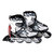 狂神成人儿童全软面可调节轮滑鞋旱冰鞋送鞋包KS0733(黑色 31-34)第5张高清大图